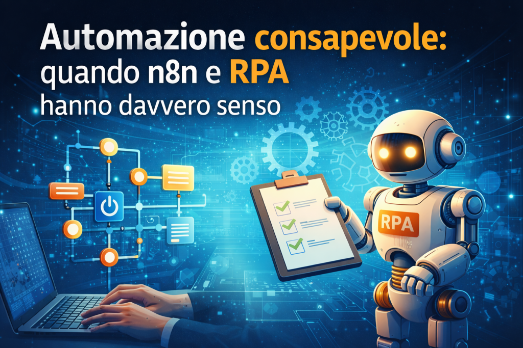 Automazione consapevole: quando n8n e RPA hanno davvero senso
