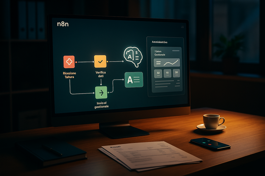 Come creare un agente amministrativo per le fatture con n8n Agents in 10 giorni